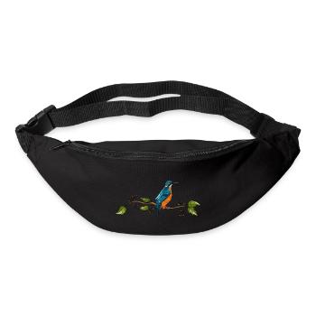 Bunter Vogel - Gürteltasche - Schwarz - Vorne