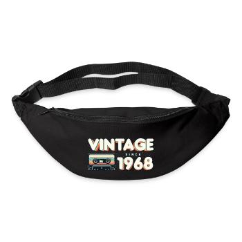 Classique & Vintage 1968 Musique Nostalgique Drôle - Sac banane - noir - Devant