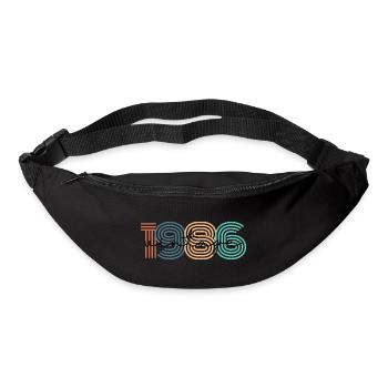 1986 Vintage Retro - Gürteltasche - Schwarz - Vorne
