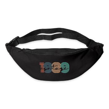 1989 Vintage Retro - Gürteltasche - Schwarz - Vorne