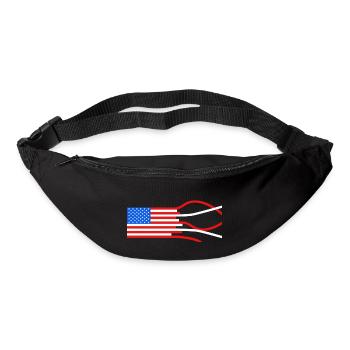 Stars and Stripes - Bum bag - black - Front