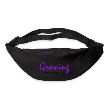 Growing One Day At A Time - Bum bag - black - Front