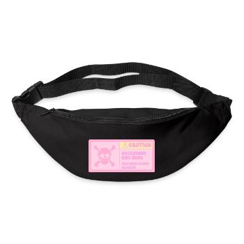 ATTENTION DANGEREUSE FEMME CHEF - Sac banane - noir - Devant