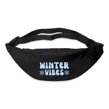 Winter Vibes Snow, Funny Winter Season Lovers - Bum bag - black - Front