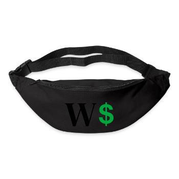 Buchstabe w Dollar - Gürteltasche - Schwarz - Vorne