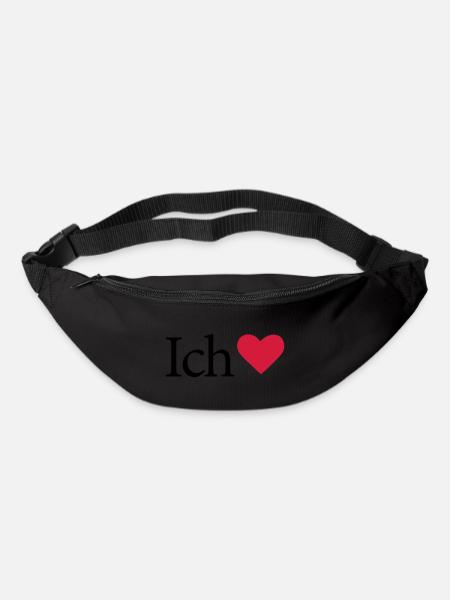 I Love - Gürteltasche - Schwarz