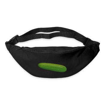 Gurke Zuccini Zucchini Zuchini Spreewald Geschenk - Gürteltasche - Schwarz - Vorne