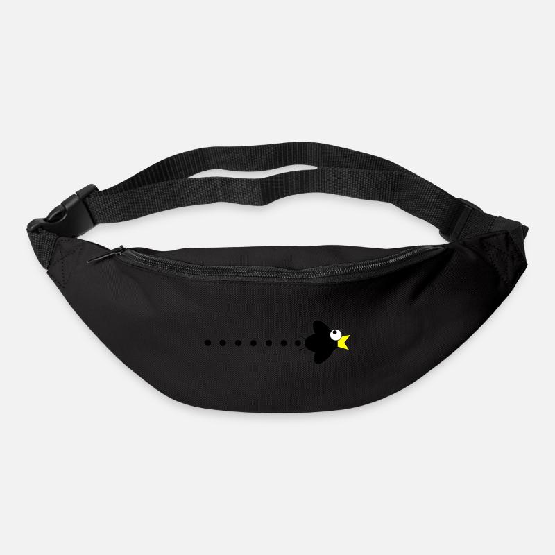 Corbeau manga - Sac banane - noir