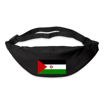 Drapeau du Sahara occidental - Sac banane - noir - Devant
