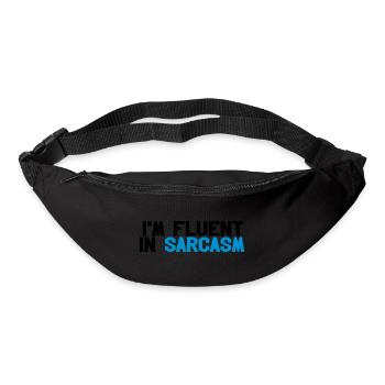 Fluent in sarcasm - Gürteltasche - Schwarz - Vorne
