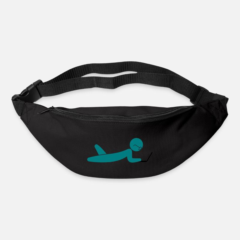 Ein Programmierer mit einem Laptop - Gürteltasche - Schwarz
