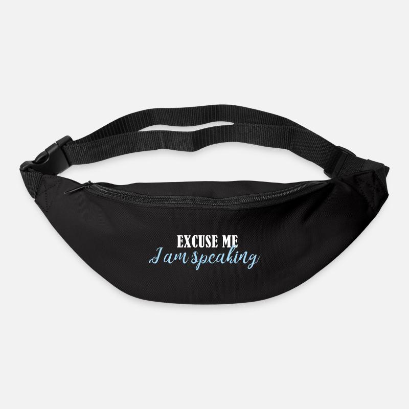 excuse me im speaking - Bum bag - black