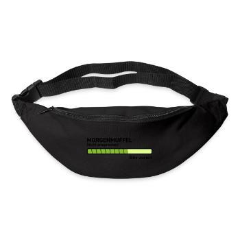 Morgenmuffel nicht ansprechen ausschlafen zu früh - Gürteltasche - Schwarz - Vorne