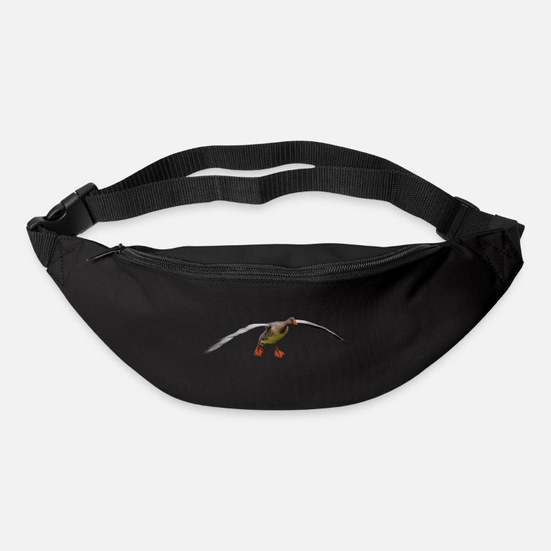 oiseau - Sac banane - noir