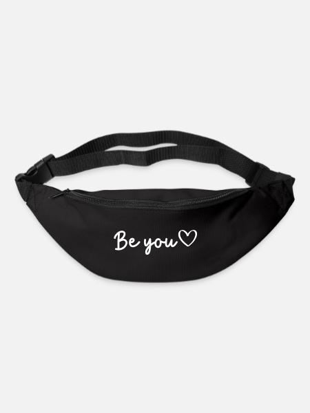 Be You | Motivational Quote - Bum bag - black