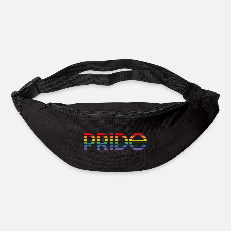Pride rainbow - Gürteltasche - Schwarz