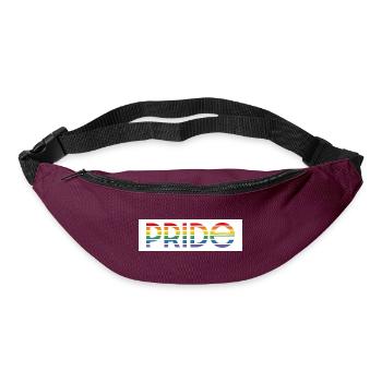 Pride rainbow white background - Gürteltasche - Burgunderrot - Vorne