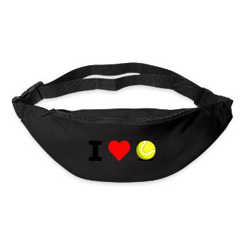 I LOVE PADEL Geschenkspieler, Padel-Liebhaber - Gürteltasche - Schwarz - Vorne