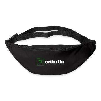 Tierärztin white - Gürteltasche - Schwarz - Vorne