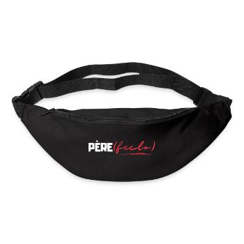 Père(fecto) cadeau papa - Sac banane - noir - Devant