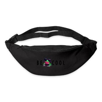 frog be cool - Gürteltasche - Schwarz - Vorne