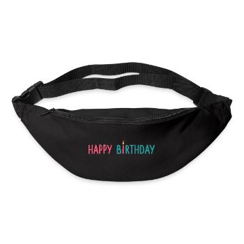 Geburtstag - Gürteltasche - Schwarz - Vorne