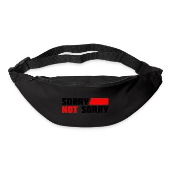 Sorry Not Sorry. Ironic and Funny Design - Bum bag - black - Front