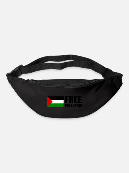 Free palestine - Gürteltasche - Schwarz