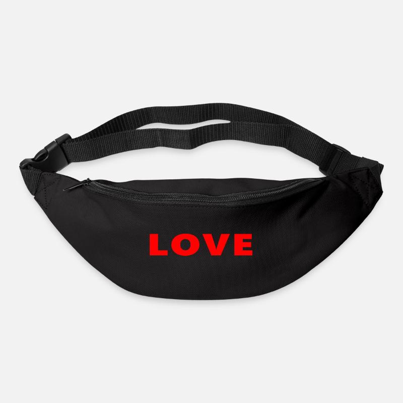 LIEBE - Gürteltasche - Schwarz