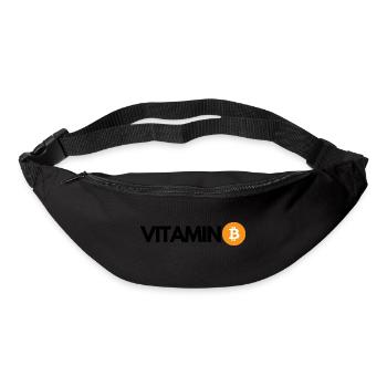 Krypto VITAMIN B Bitcoin BTC - Gürteltasche - Schwarz - Vorne