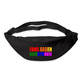 fans gegen homophobie - Gürteltasche - Schwarz - Vorne