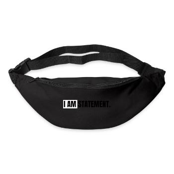 I AM STATEMENT SCHWARZ 10 x 5 cm - Gürteltasche - Schwarz - Vorne