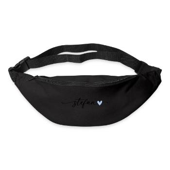 Stefan Name Calligraphie Police - Sac banane - noir - Devant