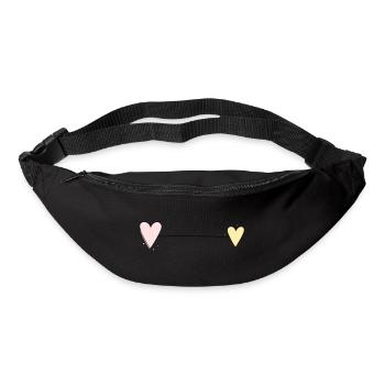 Heart Line Horizontal - Bum bag - black - Front