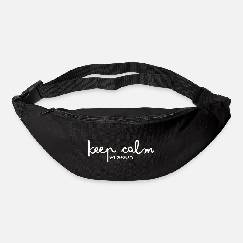 KEEP CALM - EAT CHOCOLATE - Bum bag - black