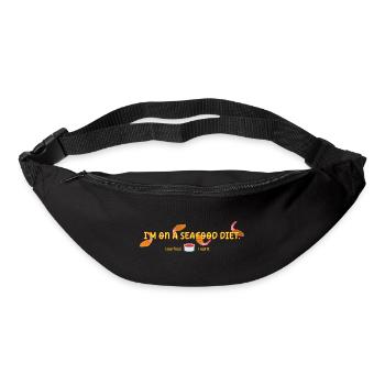 I m on a seafood diet I see food and I eat it - Bum bag - black - Front