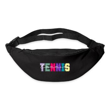 Tennisfarben - Geschenk für Tennisliebhaber - Gürteltasche - Schwarz - Vorne