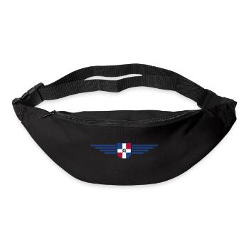 République dominicaine T-Shirt Design - Sac banane - noir - Devant
