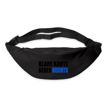 klare kante gegen rechts - Gürteltasche - Schwarz - Vorne