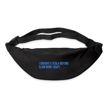 I bought an electric car before he went crazy - Bum bag - black - Front