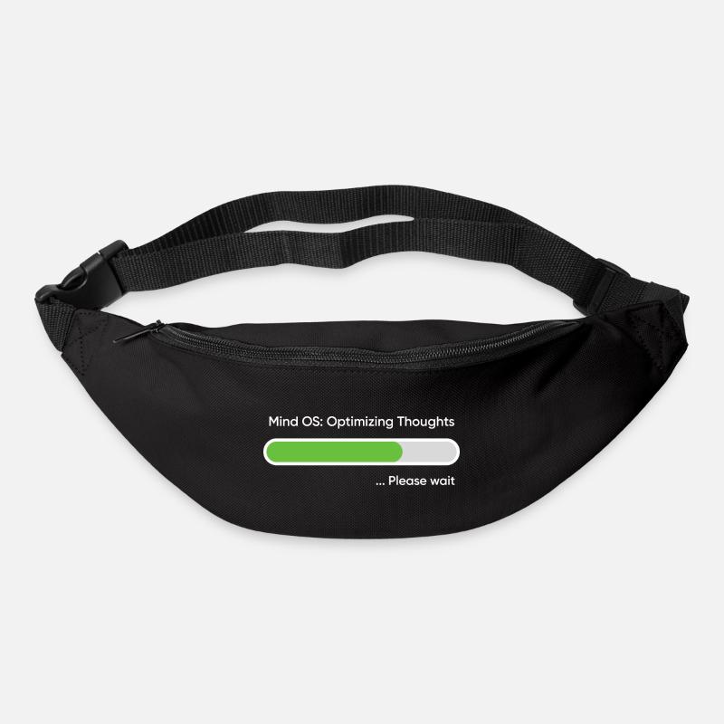 Mind OS Optimizing Thoughts... Please Wait - Sac banane - noir