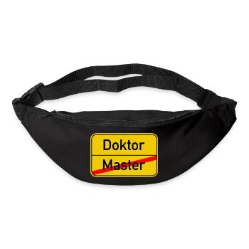 Ortsschild Master - Doktor - Gürteltasche - Schwarz - Vorne