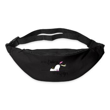 Das frühe Einhorn - Gürteltasche - Schwarz - Vorne