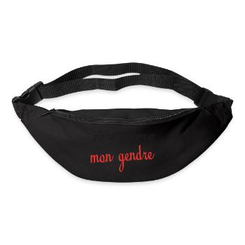 Je t'aime mon gendre - Sac banane - noir - Devant