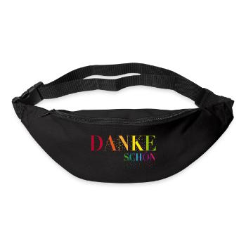Ein Herzliches Dankeschön sagen - Gürteltasche - Schwarz - Vorne