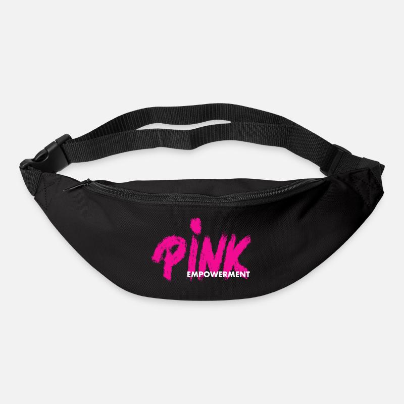 PINK Empowerment/ pink ribbon - Gürteltasche - Schwarz