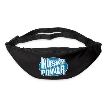 Husky Power Typo-Design - Gürteltasche - Schwarz - Vorne