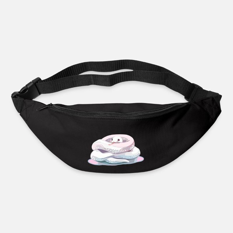writhe littel cute baby snake - Bum bag - black
