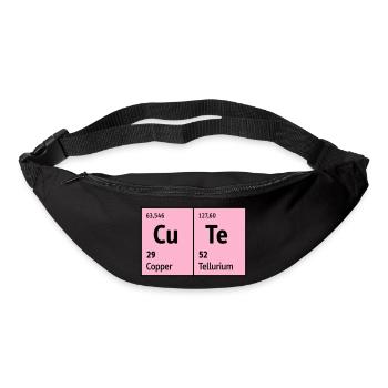 Periodensystem der Elemente CuTe süß niedlich nett - Gürteltasche - Schwarz - Vorne
