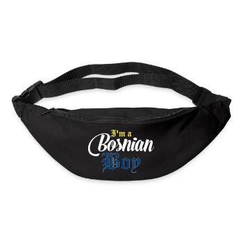 Bosnien Bosnier Junge Spruch Geschenk - Gürteltasche - Schwarz - Vorne